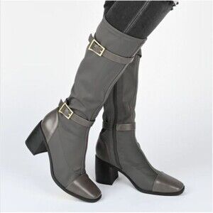 NWT Journee Gaibree wide calf boots - size 9.5WC wide calf grey